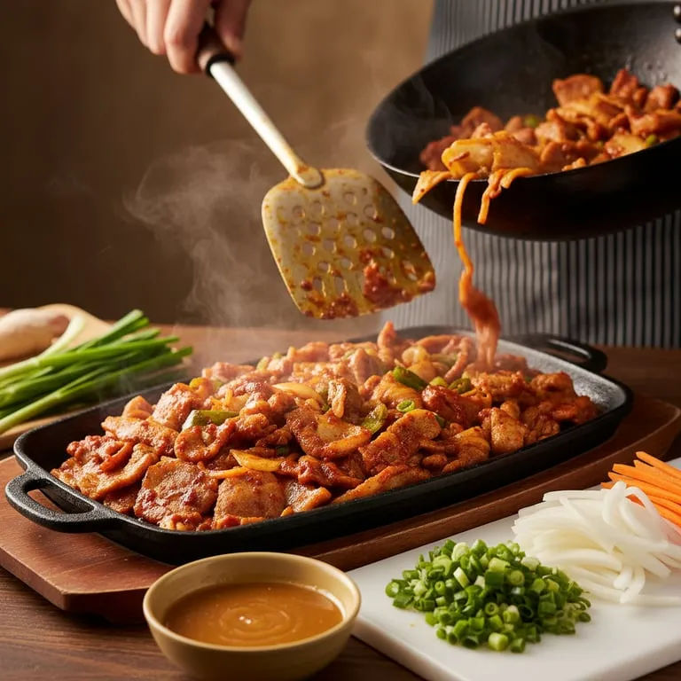 백종원 제육볶음 양념장 황금비율 공개, 앞다리살로 만드는 기사식당 불맛 내는 방법과 야채 손질 노하우 정리