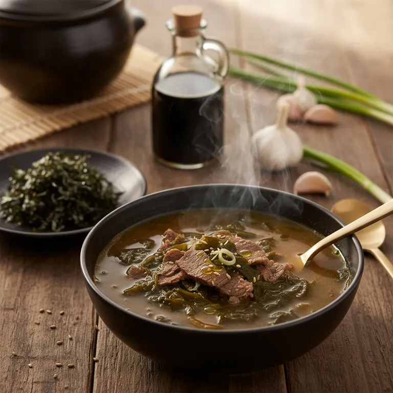 소고기 미역국 맛있게 끓이는 법, 참기름으로 볶아 국물 맛 깊게 내는 황금 레시피와 산모용 미역 고르는 팁