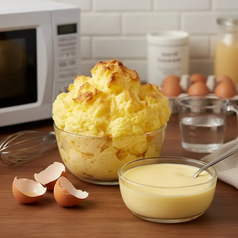 계란찜 전자레인지로 폭탄처럼 만드는 법, 물 비율 조절하여 푸딩처럼 부드러운 식감 내는 자취생 필수 레시피