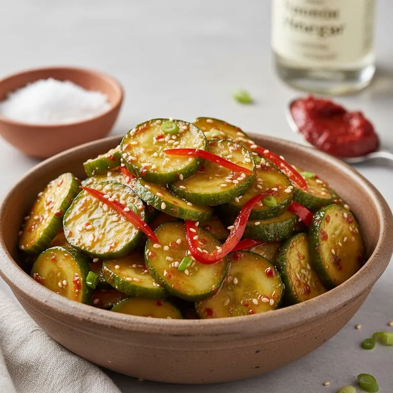 오이무침 아삭하게 만드는 황금 레시피, 물 생기지 않게 절이는 소금 비율과 새콤달콤 고추장 양념장 비법 공개